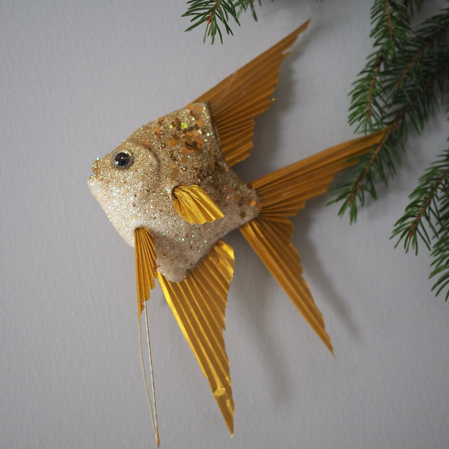 Julekule - Goldfish ornament hanging 20cm