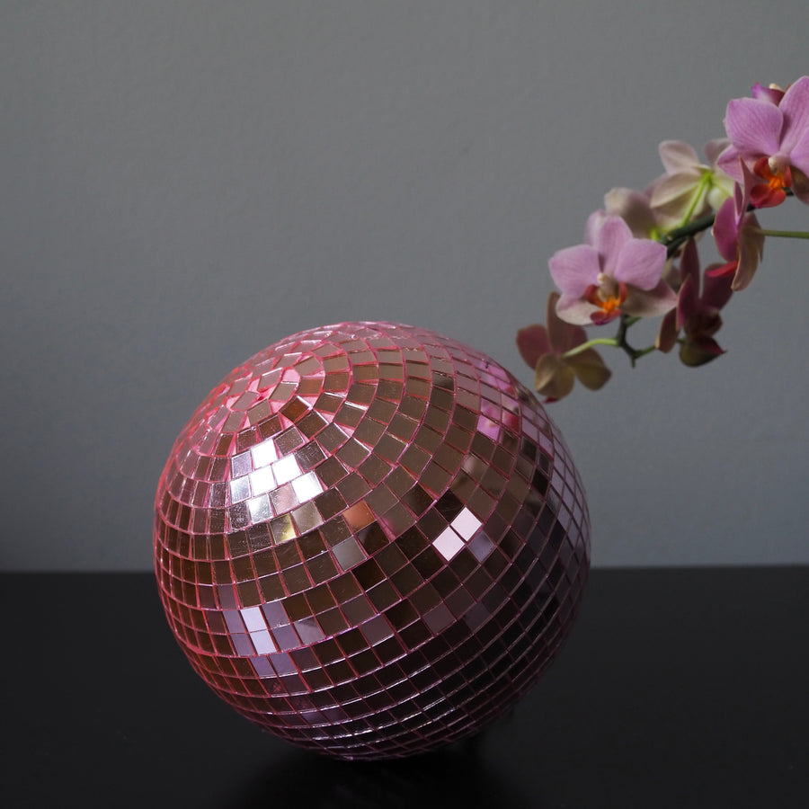 Disco Ball Pink Medium 15cm