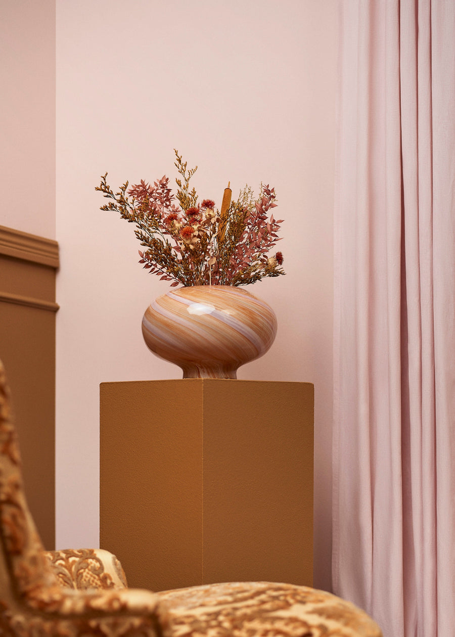 Twirl Vase Large  Pink