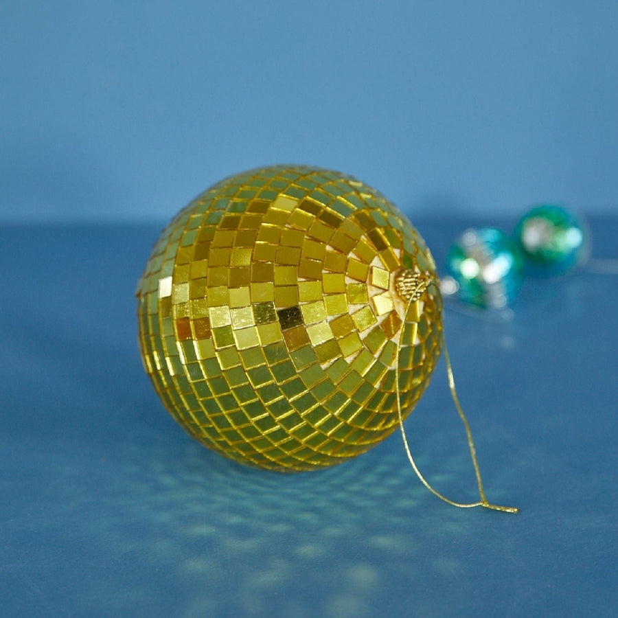 Disco Ball Gold Medium 15cm