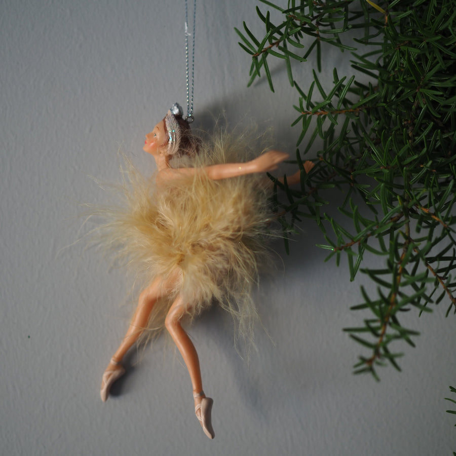 Julekule - Ballerina feather skirt nude 17cm Nr1