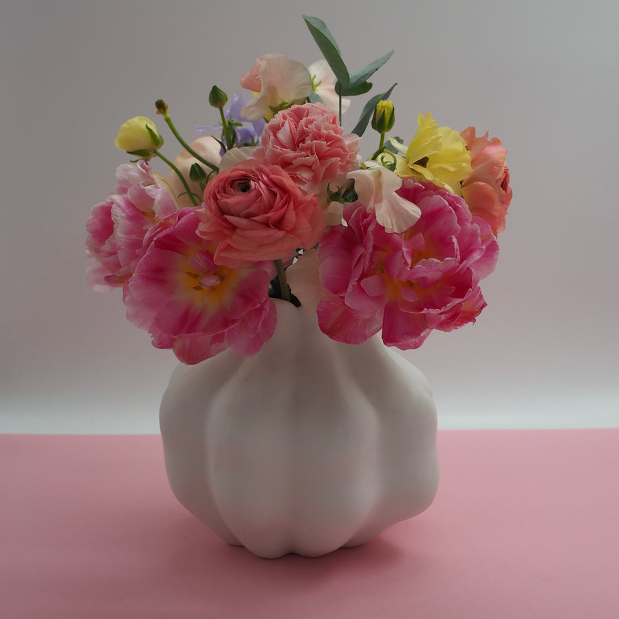 Violet Vase Hvit Small