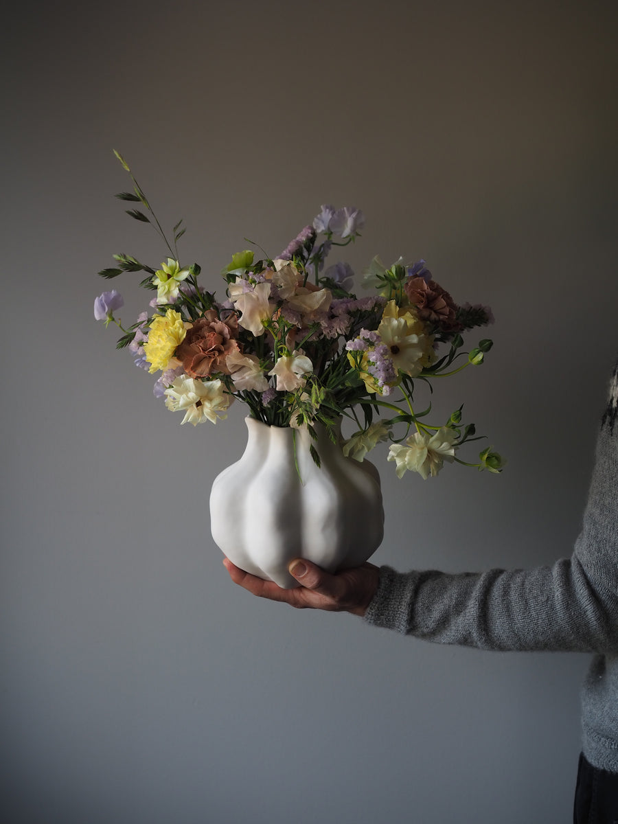 Violet Vase Hvit Small